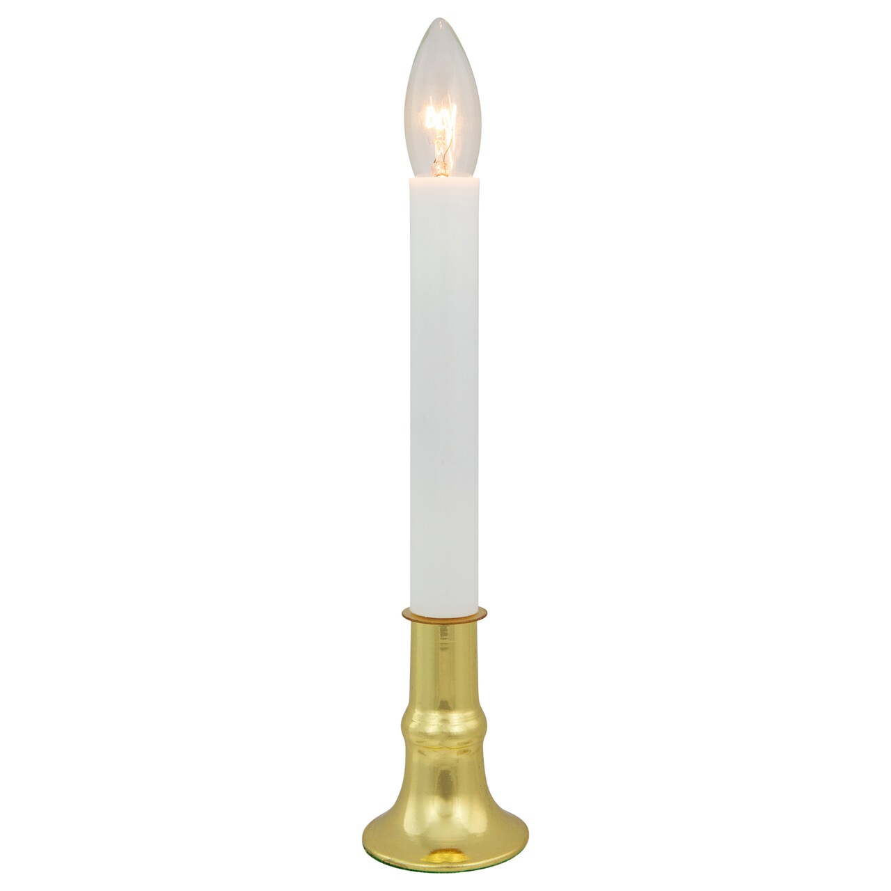 Northlight Single Light Window Candle with Timer - 9" - White